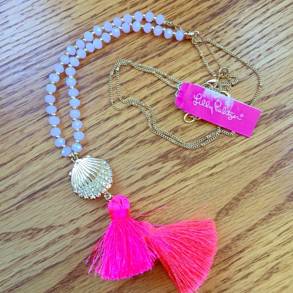 Lilly Pulitzer Jewelry - Lily Pulitzer Tassel & Shell Necklace - Long Chain